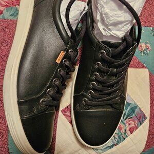 ECCO Women's Soft 7 Gore-Tex Tie Sneaker Leather Size 10-10.5 Black